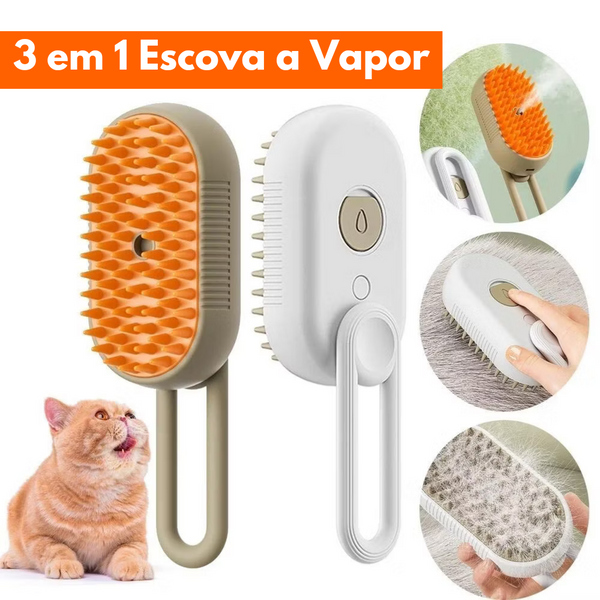 Escova de Vapor Steam : Tecnologia e Conforto para o Cuidado do Seu Pet