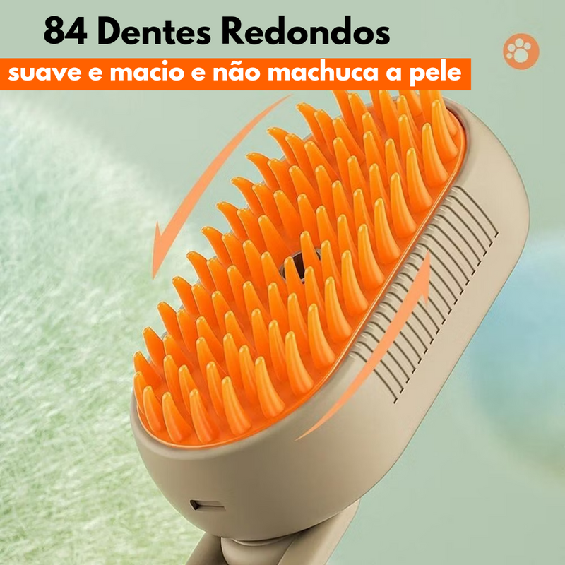 Escova de Vapor Steam : Tecnologia e Conforto para o Cuidado do Seu Pet
