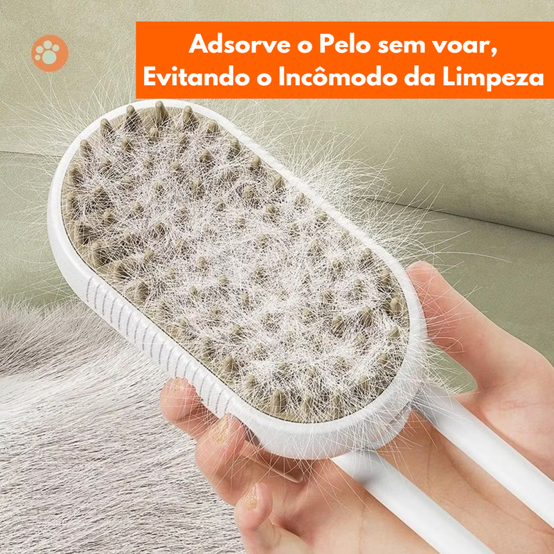 Escova de Vapor Steam : Tecnologia e Conforto para o Cuidado do Seu Pet